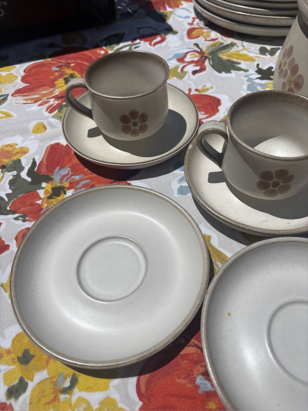 denby England Gypsy  tea, cups, and extra saucers (please see other listings)